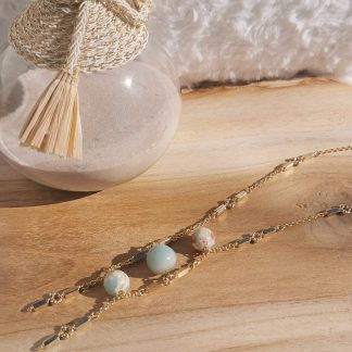 Collier Alhéna - Jaspe Aqua terra