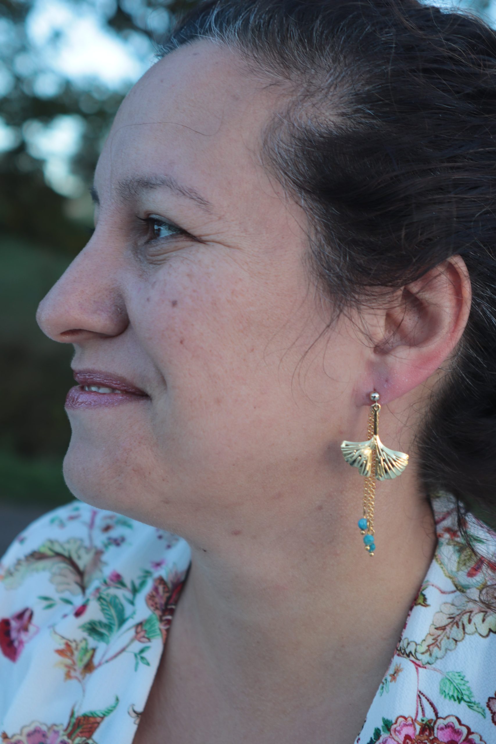 Boucles d'oreilles Altais - portées