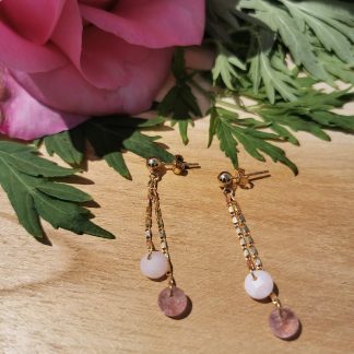 BO Junon - Quartz fraise-Opale rose