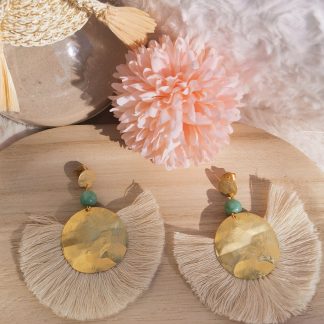 Boucles d'oreilles Erato - Jade de Birmanie
