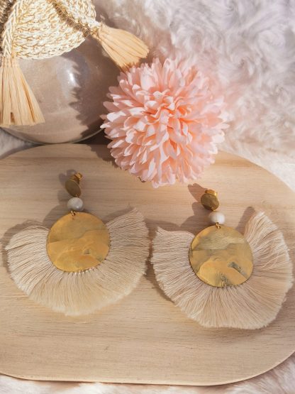 Boucles d'oreilles Erato - Pierre de lune