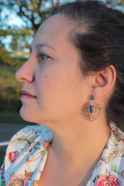 Boucles d'oreilles Gaia - portées
