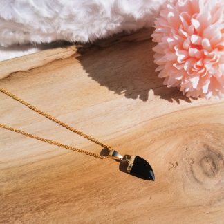 Collier Héra - Agate noire