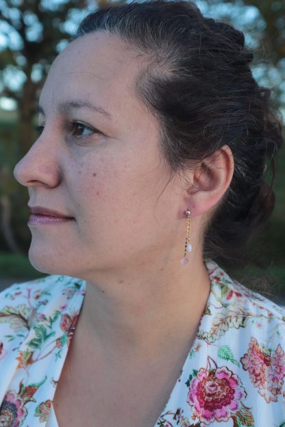 Boucles d'oreilles Junon - portées