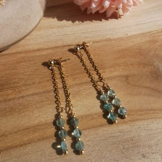 Boucles d'oreilles Thétis - Apatite