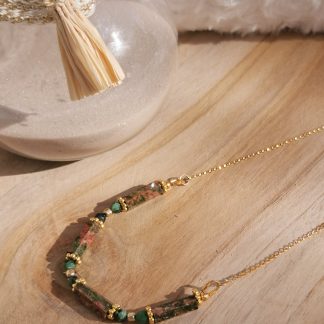 Collier Polis - Unakite