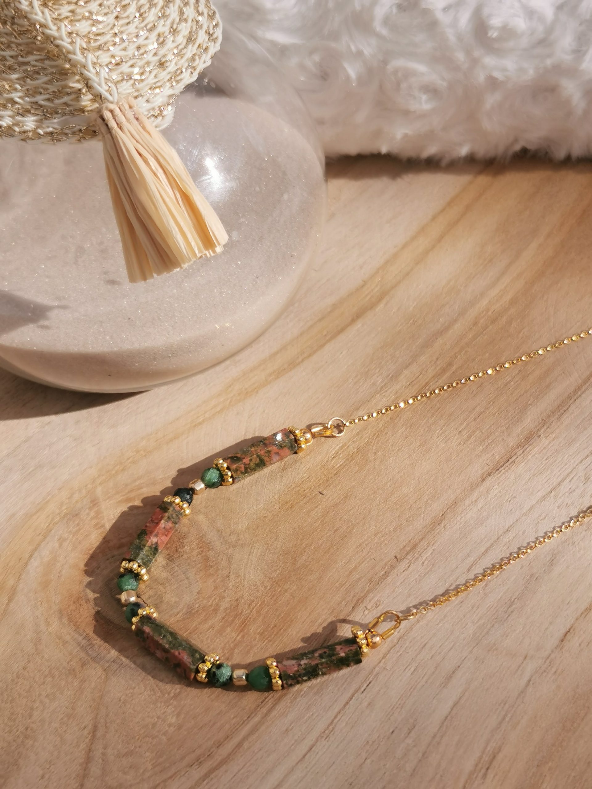 Collier Polis - Unakite