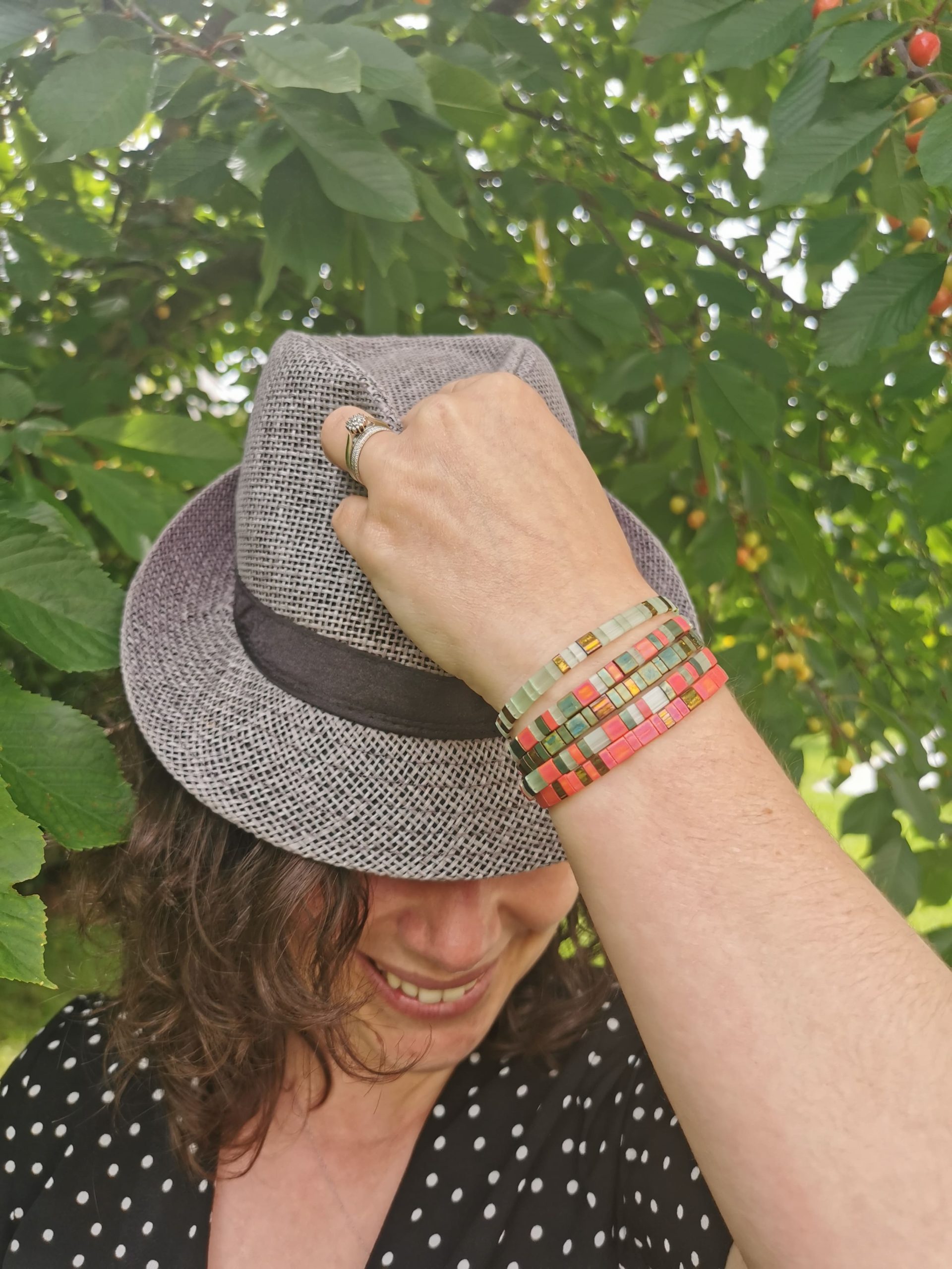 Douceur estivales - bracelets portés