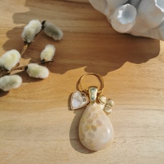 Pendentif Néfertari Jaspe chrysanthème