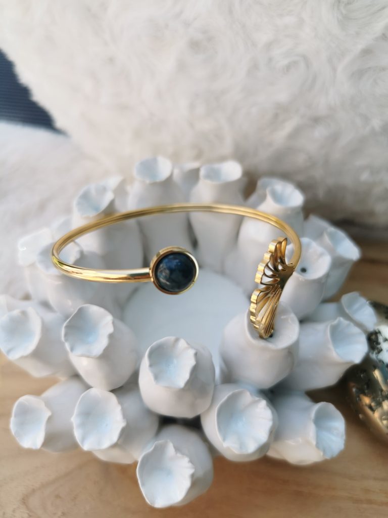 Bracelet Rhéa Agate crazy blue