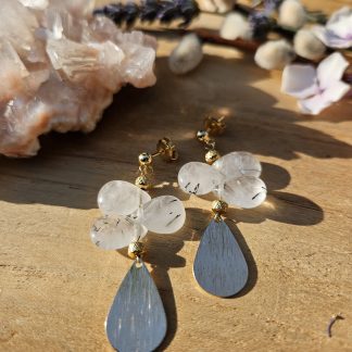 Boucles NEREA Quartz rutile
