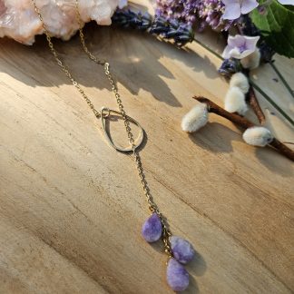 Collier NEREA Lépidolite