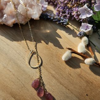 Collier NEREA Quartz fraise