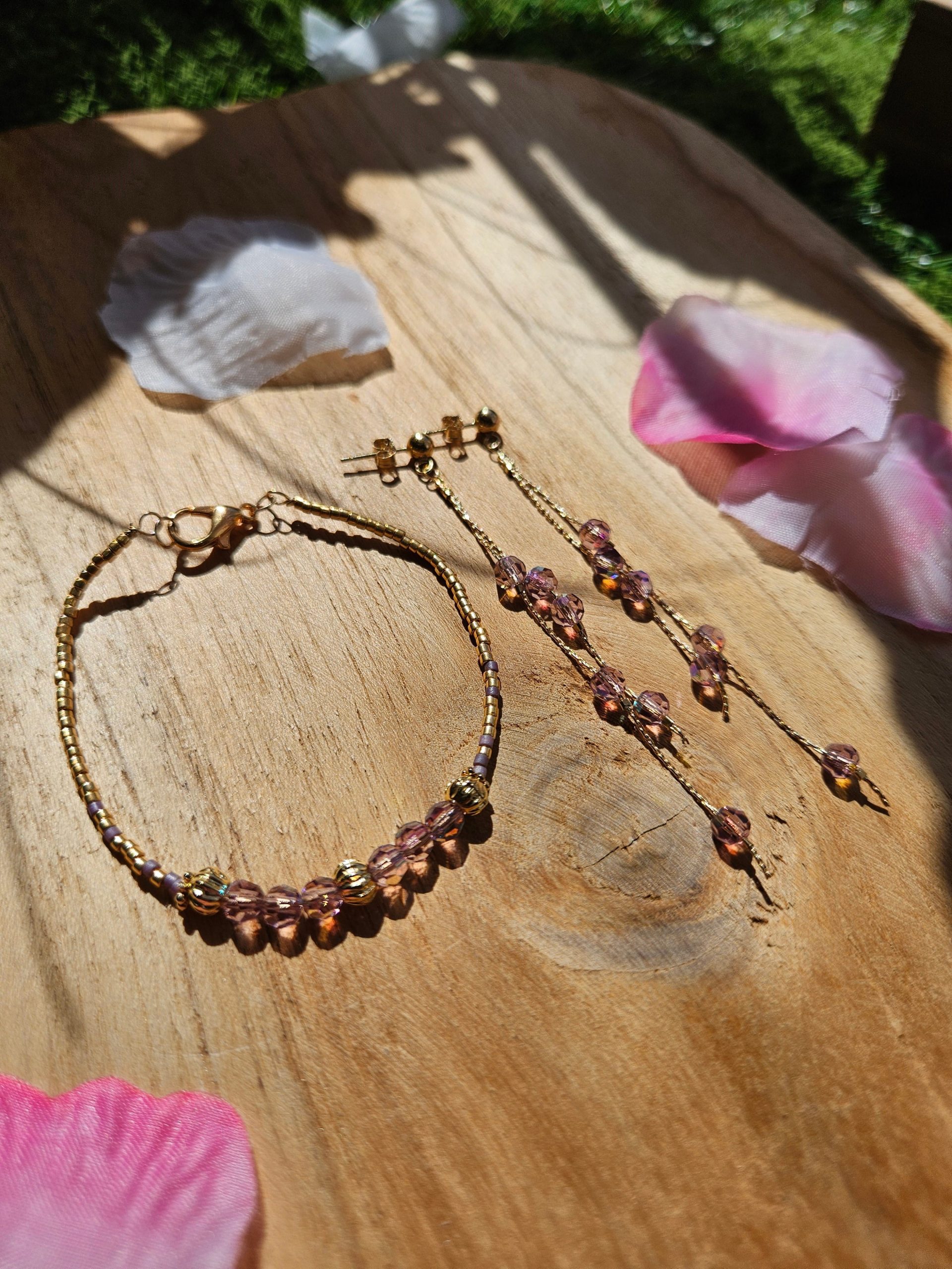 Crystal - Ensemble rose 2 min